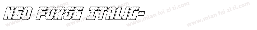 Neo Forge Italic字体转换